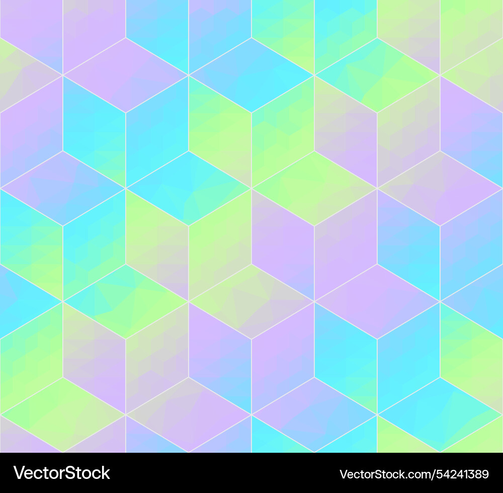 Abstract cubes pattern blurred background Vector Image