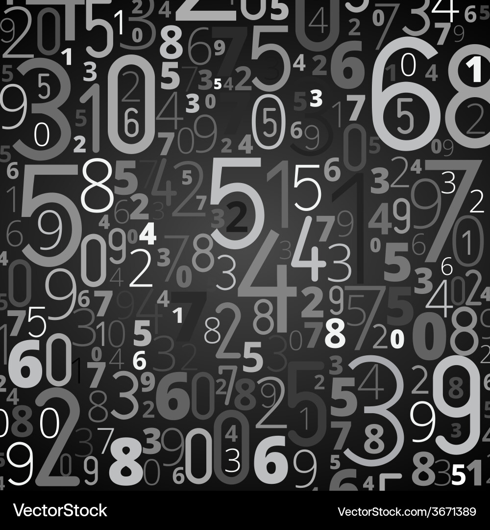 Abstract Number Background vector image