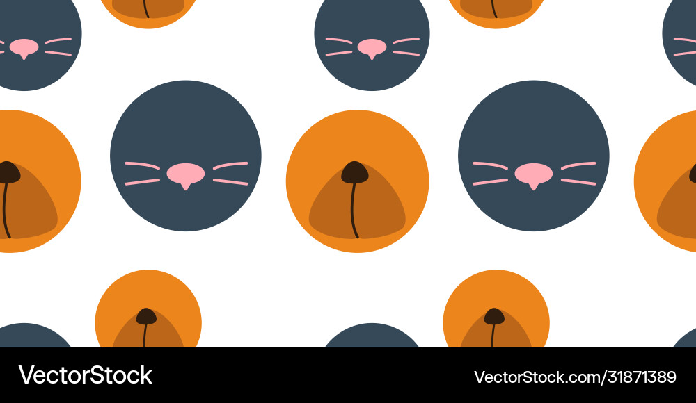 Abstract pattern with pets Abstract pattern with pets vector image
