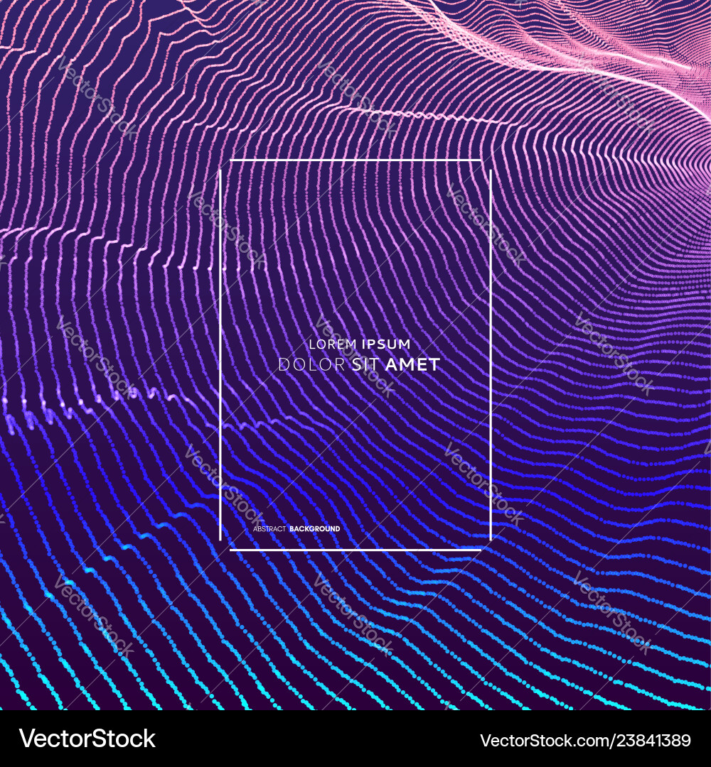 Abstract science technology background 3d grid Abstract science technology background 3d grid vector image