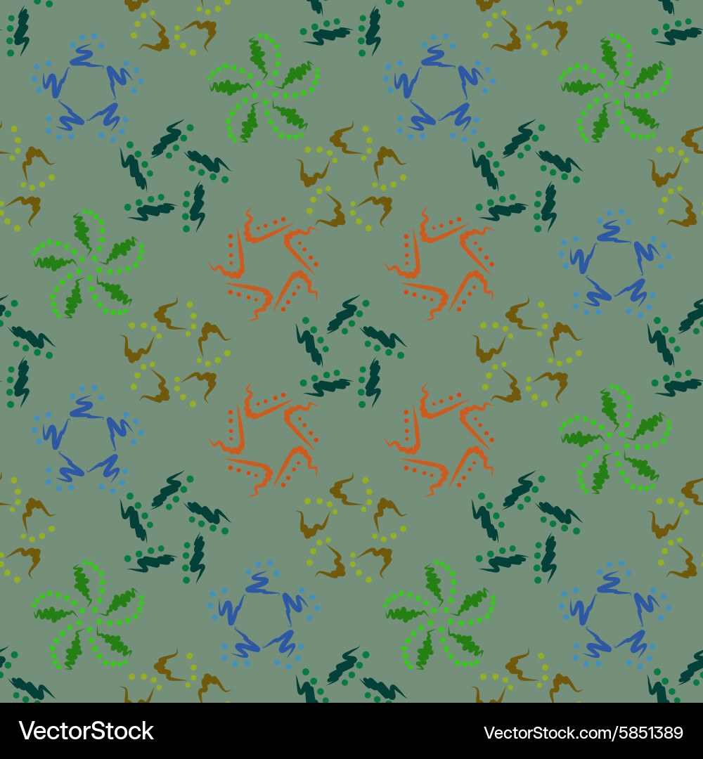 Curls and points vector image