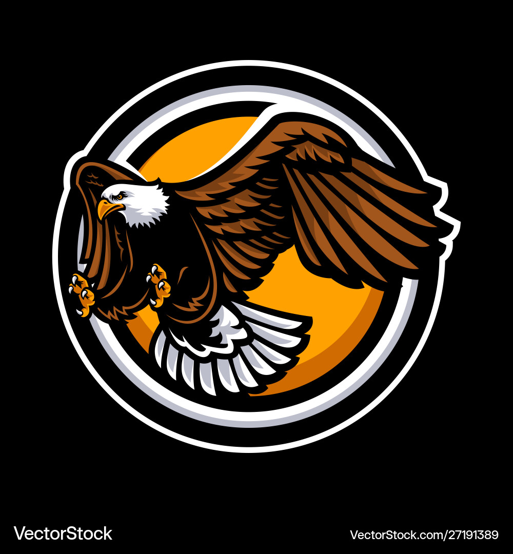 Eagle mascot Royalty Free Vector Image - VectorStock