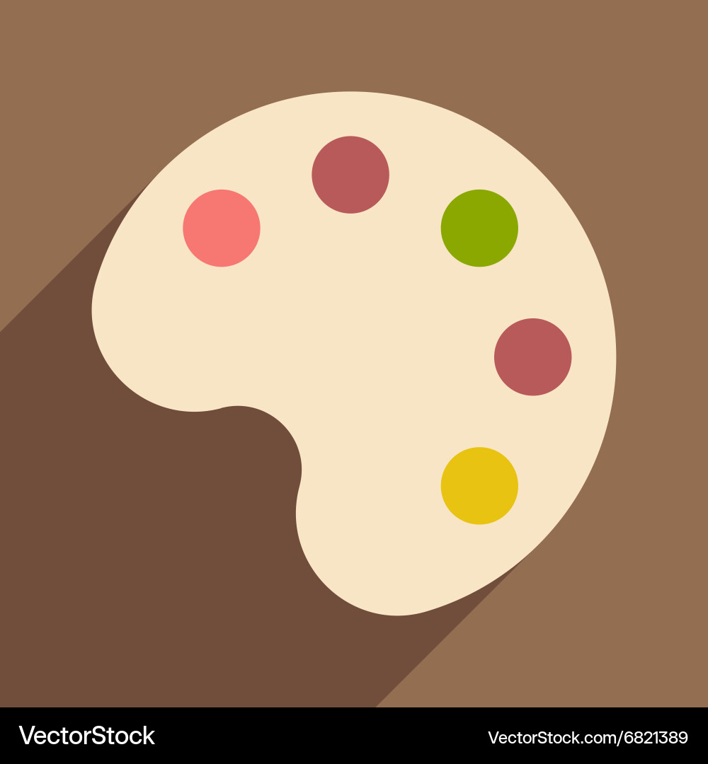 Flat with shadow icon and mobile application vector image