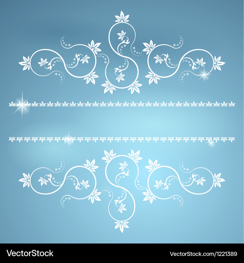 Frame with monograms for design and decorate vector image