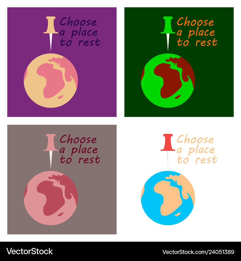 Globe icon with place for rest Vector Image