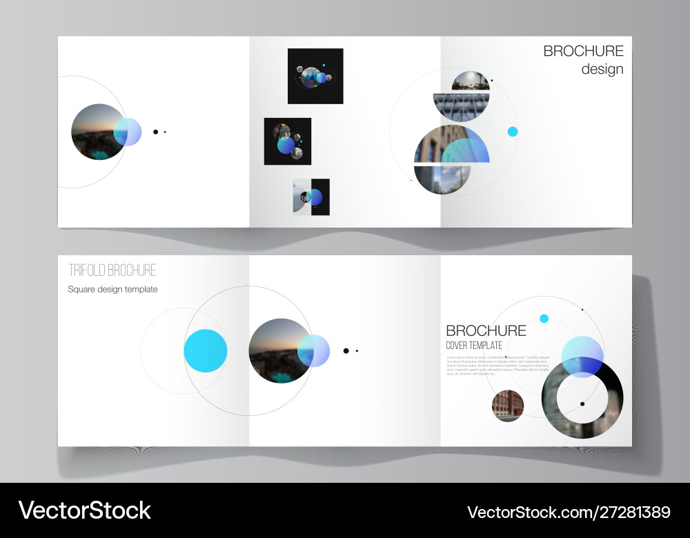 Layout square format covers design Layout square format covers design vector image
