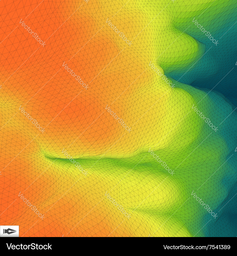 Polygonal Mesh Background Vector Image