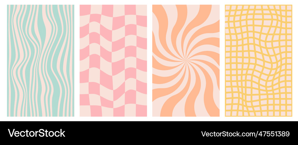 Retro Checkerboard Abstract Pattern vector image