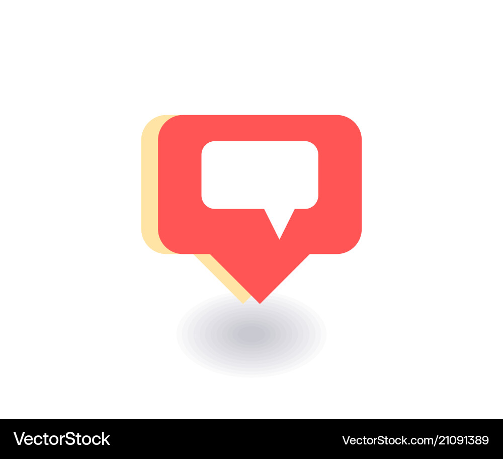 Text message icon symbol in flat style Text message icon symbol in flat style vector image