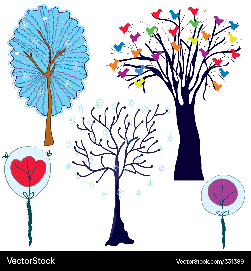Trees Vector Image