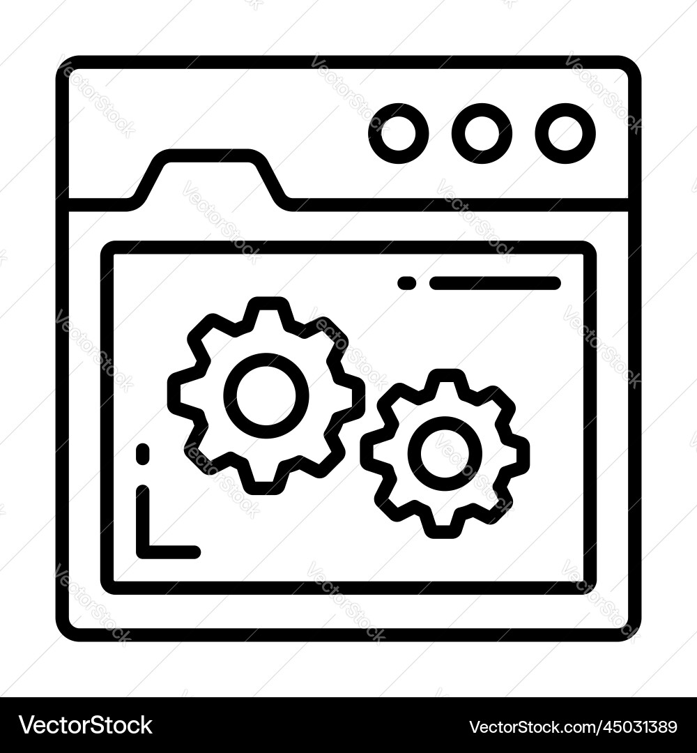 Web setting icon for graphic and design vector image