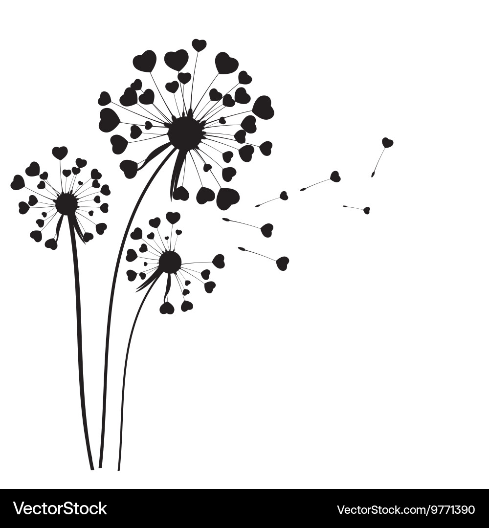 Abstract dandelion background vector image