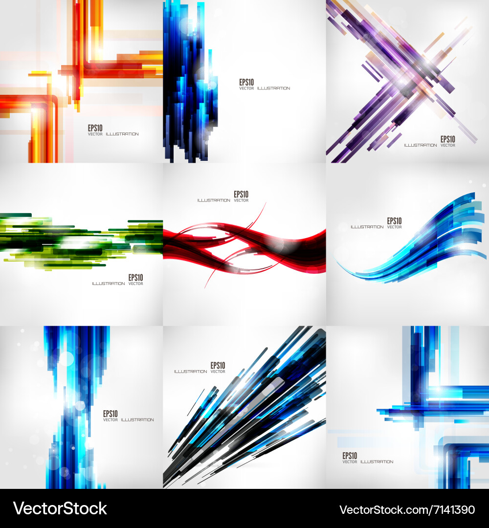 Abstract Line Pattern - Modern Stripes vector image
