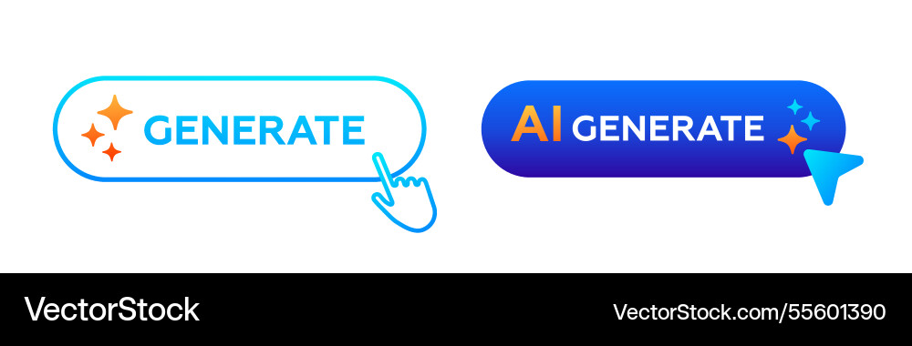 Ai logo with gradient arrow abstract design vector image