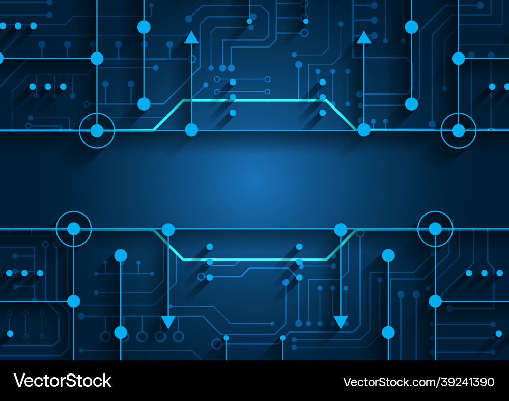 Circuit technology background with hi-tech digital Circuit technology background with hi-tech digital vector image