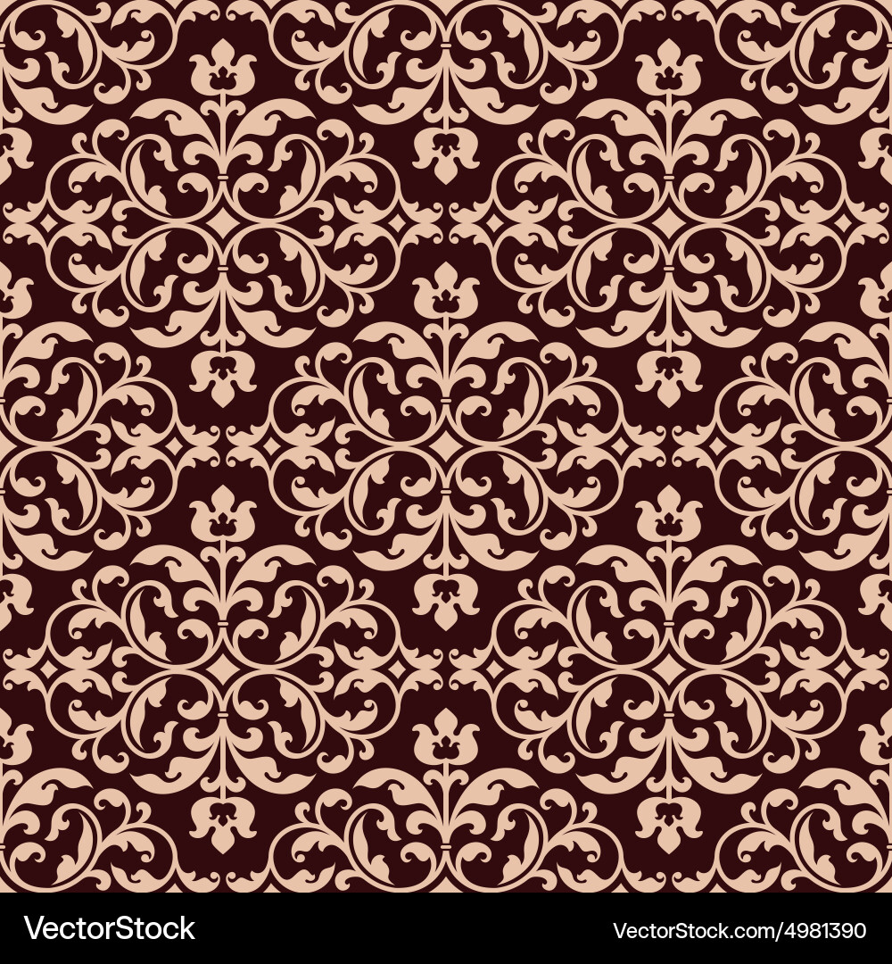 Elegant Damask Pattern vector image