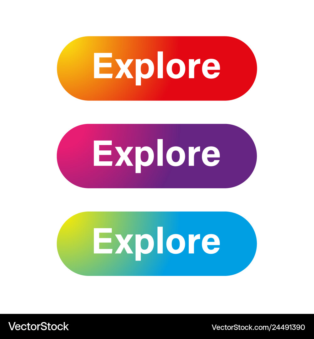 Explore call to action button vector image