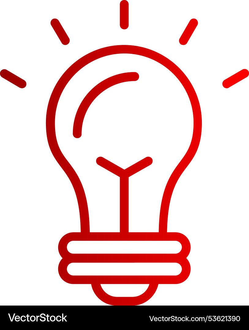 Idea line gradient icon Vector Image