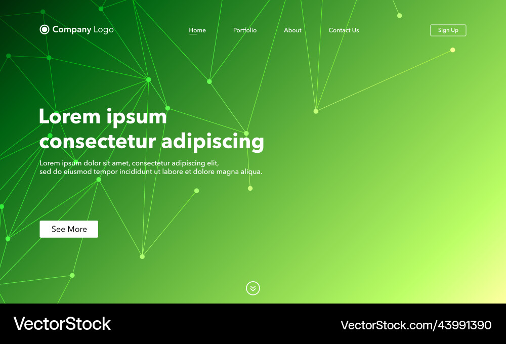 Landing page abstract background website Landing page abstract background website vector image