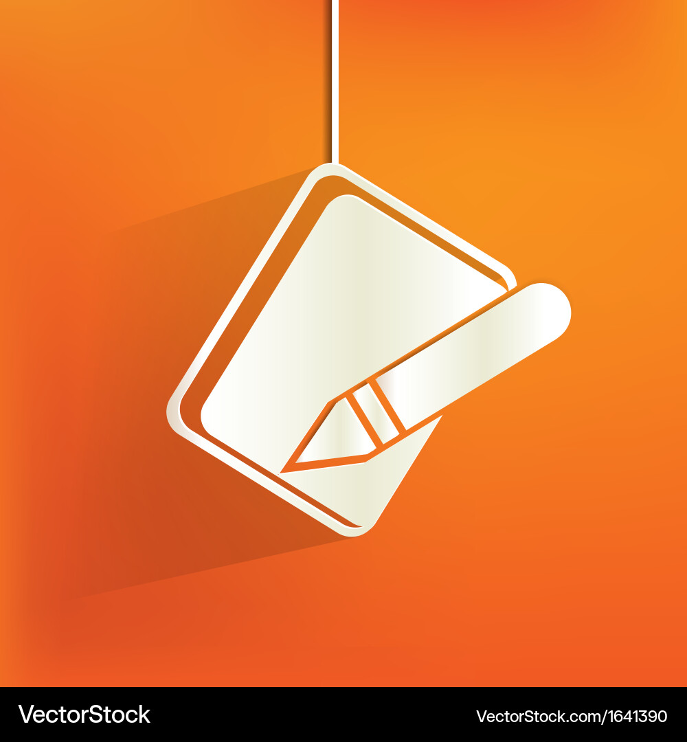 Notepad web iconflat design Vector Image