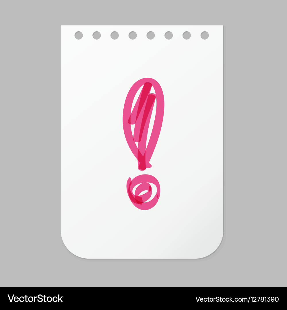 Paper note sheet for message Vector Image