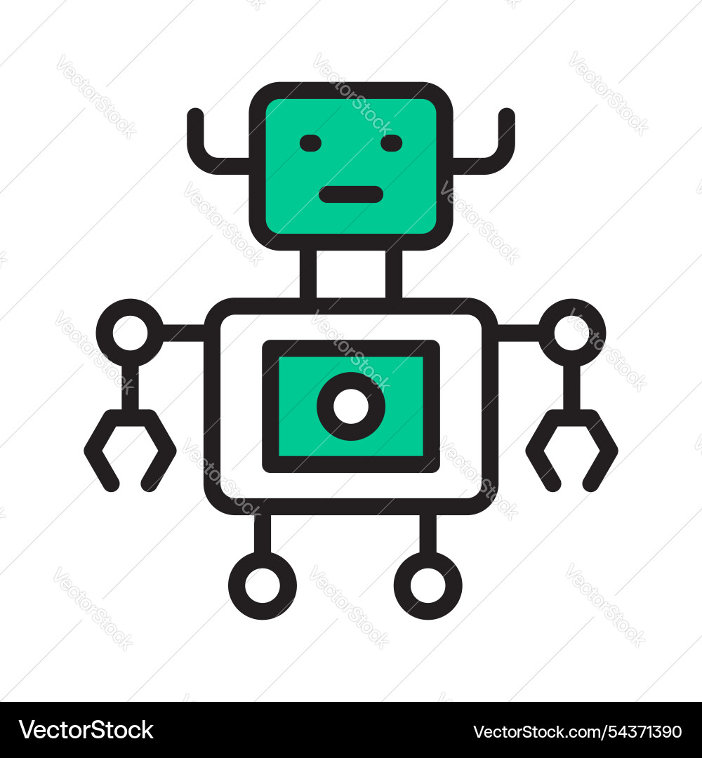 Robot vector image