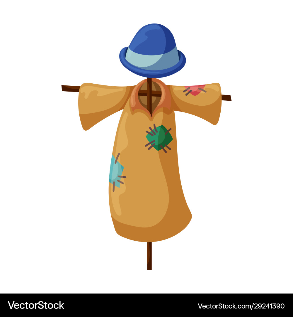 Scarecrow iconcartoon icon isolated Scarecrow iconcartoon icon isolated vector image