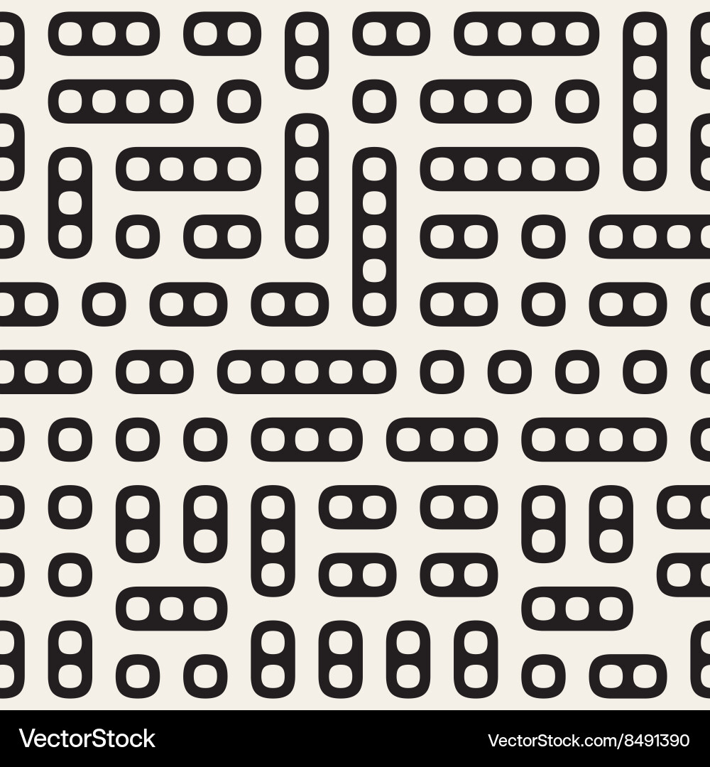 Seamless irregular rounded rectangle blocks Vector Image