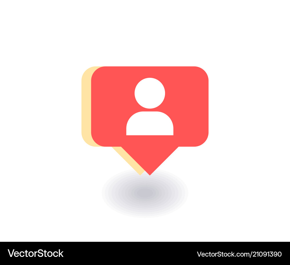 User icon symbol in flat style User icon symbol in flat style vector image