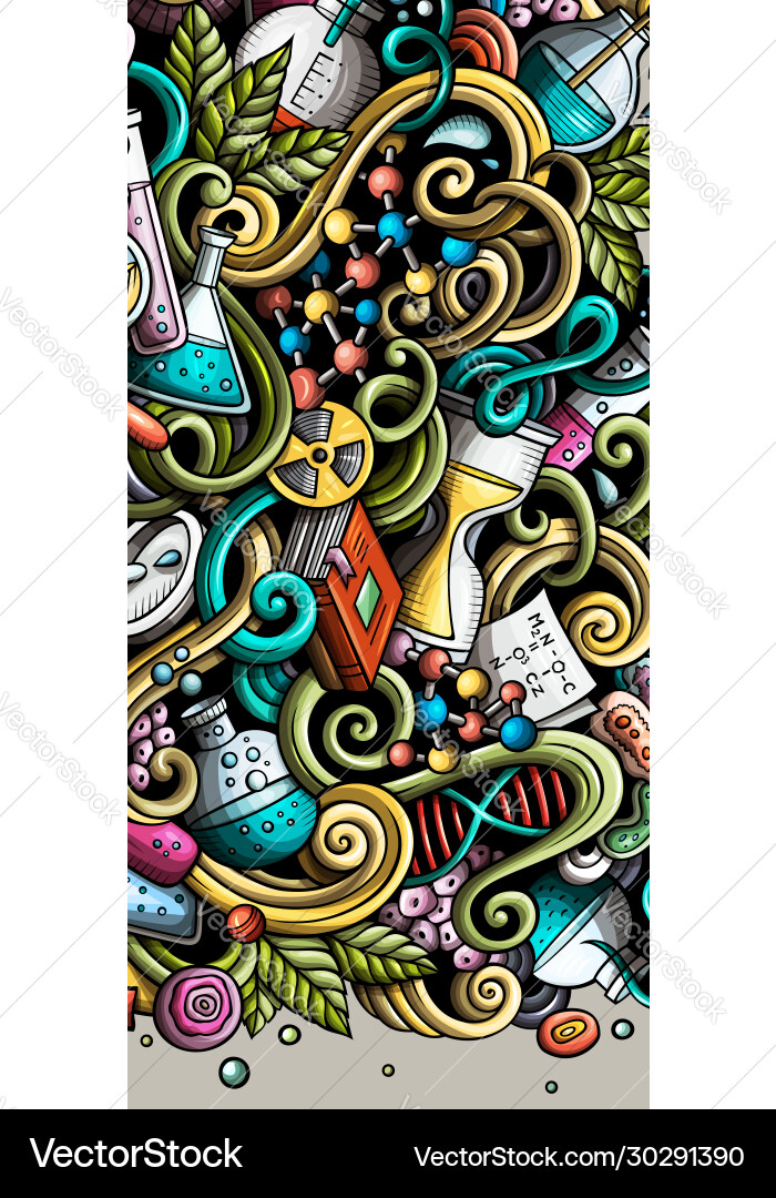 Wissenschaft Hand gezeichnet Doodle Banner Cartoon detail Wissenschaft Hand gezeichnet Doodle Banner Cartoon detail vektorbild