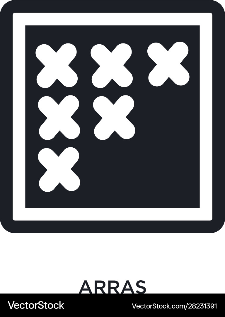 Arras isolated icon simple element from sew vector image