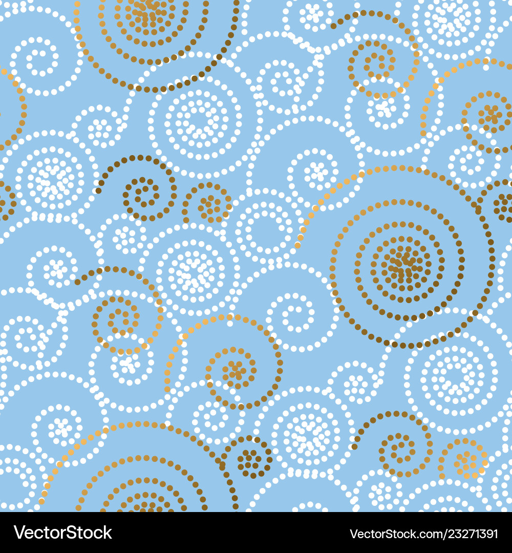 Curl and swirl winter snow seamless pattern Curl and swirl winter snow seamless pattern vector image