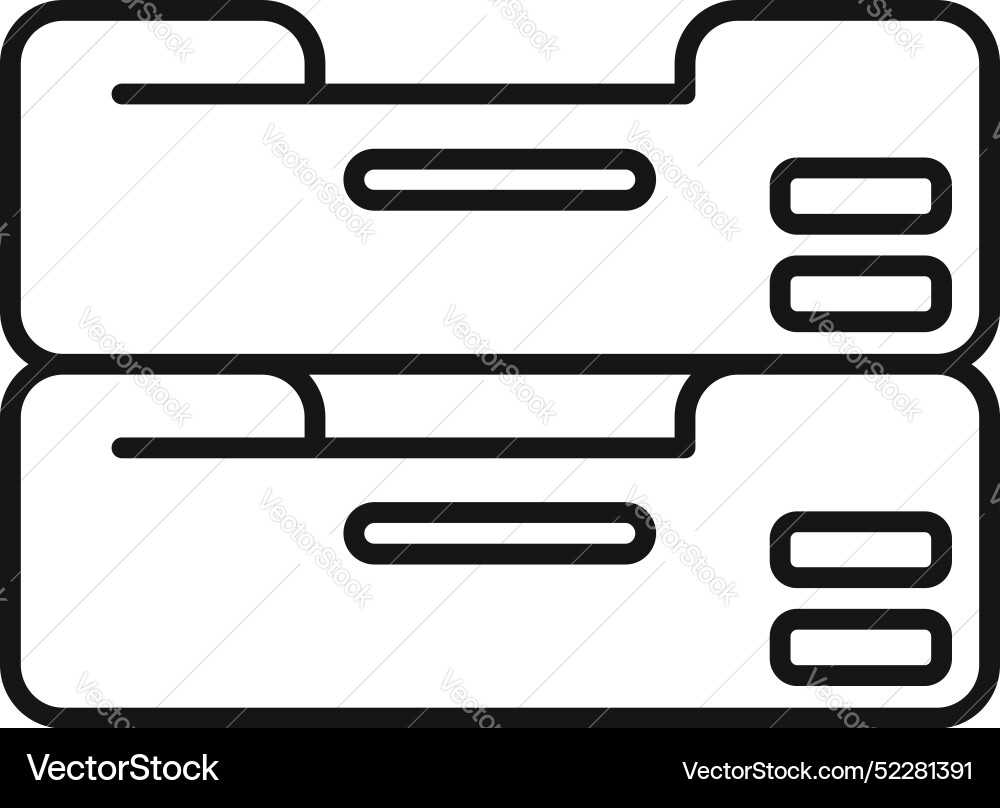 Data server icon showing cloud computing system Data server icon showing cloud computing system Vector Image