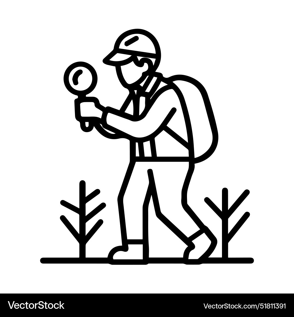Inspection icon or modern line symbol art Vector Image