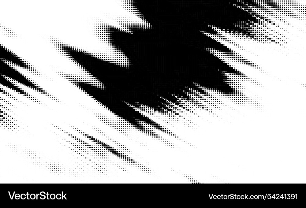 Monochrome gradient halftone dots background Monochrome gradient halftone dots background vector image