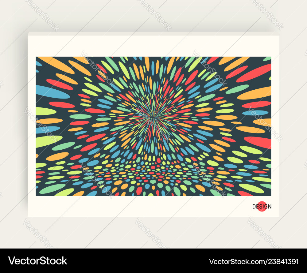 Psychedelic Particle Burst Vector Image