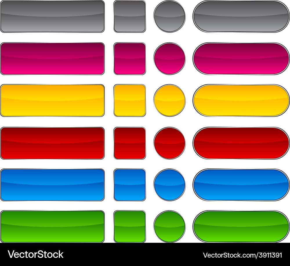 Web buttons vector image