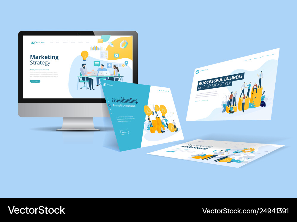 Web design template Web design template vector image