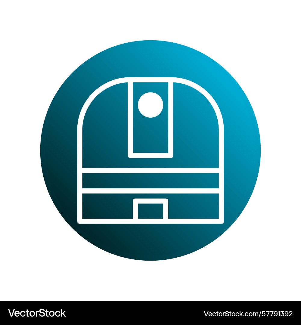 Minimalist of a building within circle Minimalist of a building within circle Vector Image