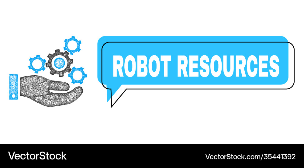 Misplaced robot resources message frame Misplaced robot resources message frame Vector Image