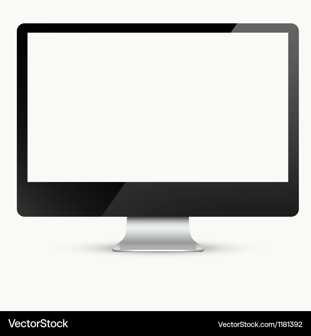 Modern Computer Monitor vector image