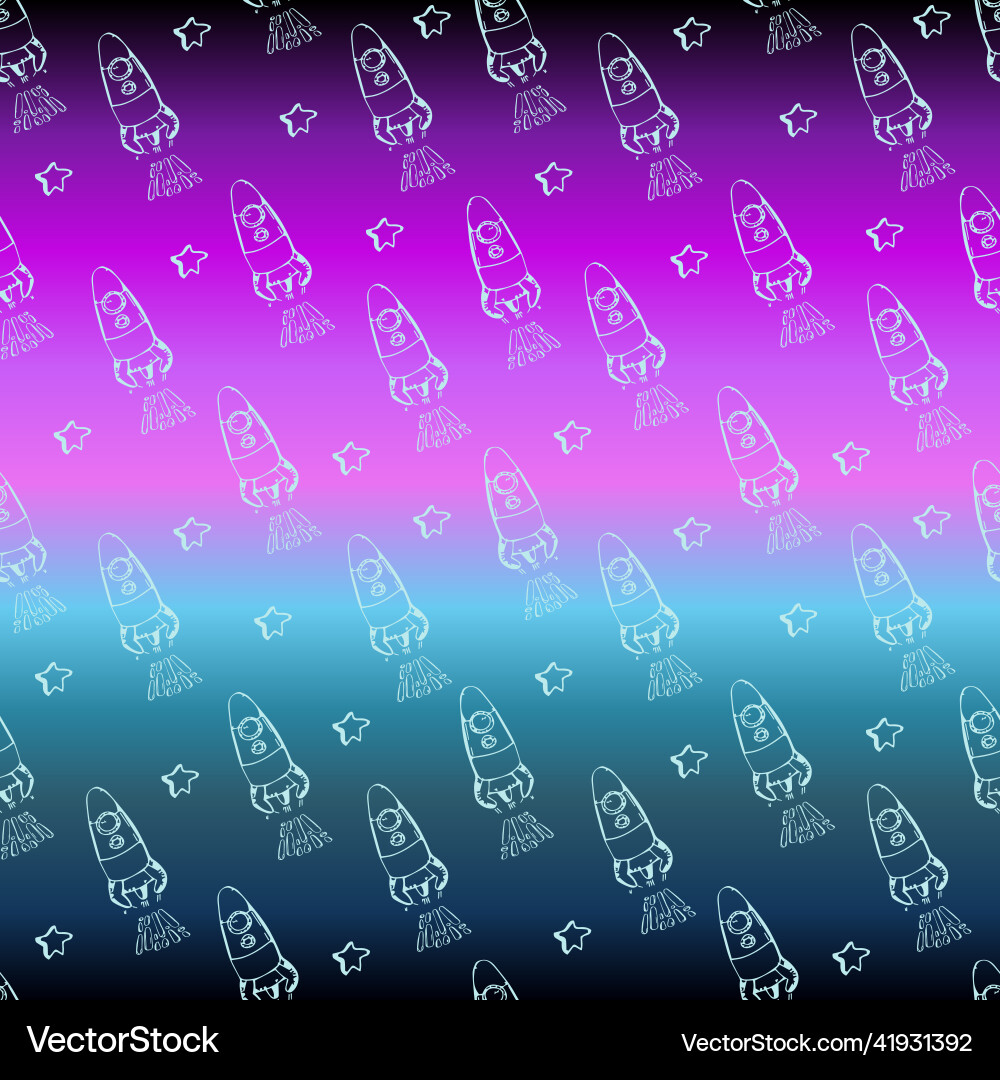 Space seamless pattern print design Space seamless pattern print design vector image