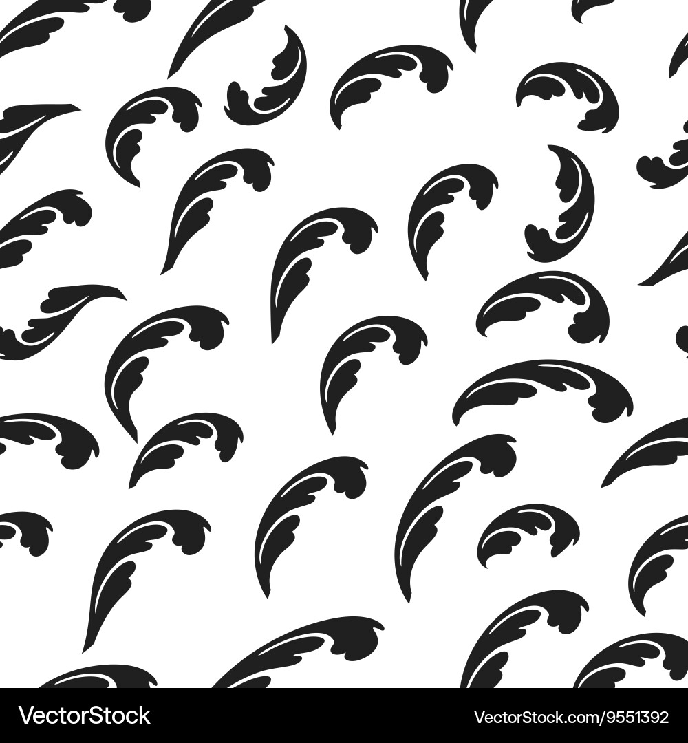 Twig seamless pattern vector image