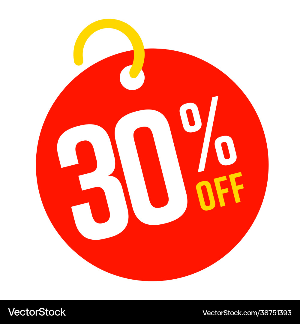 30-percent-off-red-round-tag-sale-template-vector-image for 30 Off Sign Free Printable 30 percent off red round tag sale template Vector Image for 30 Off Sign Free Printable