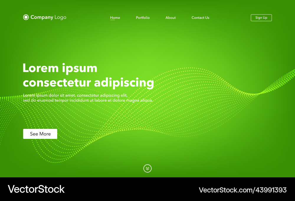 Abstract background website landing page template Abstract background website landing page template vector image