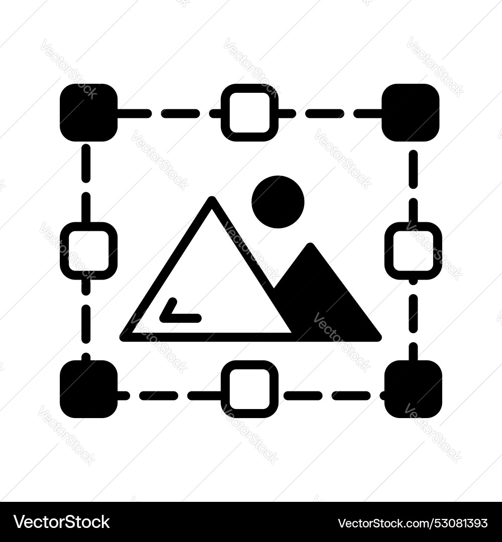 Grab this creative design of image resize vector image