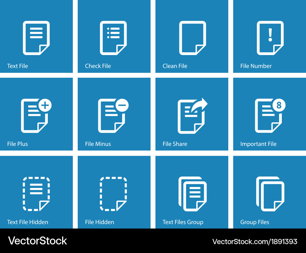 Notepad document file and note icons vector image