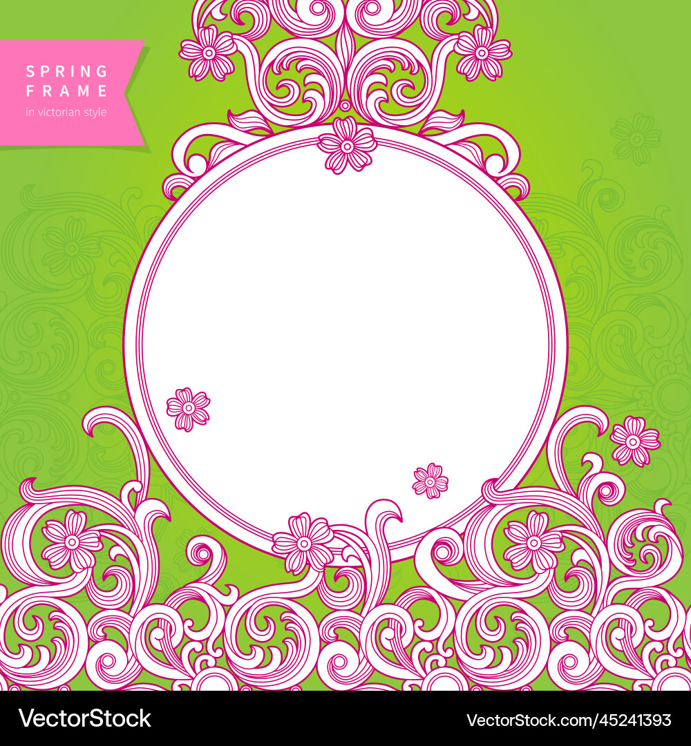 Vintage ornate frame with place for your text Vintage ornate frame with place for your text vector image