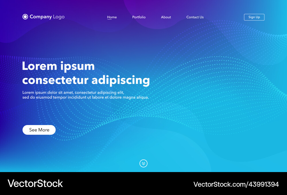 Abstract background website landing page template Abstract background website landing page template vector image
