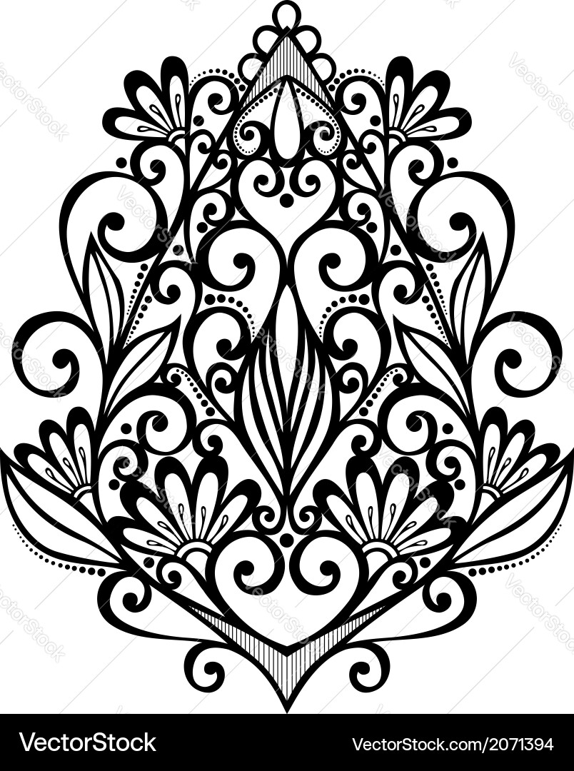 Deco abstract symmetric element Vector Image